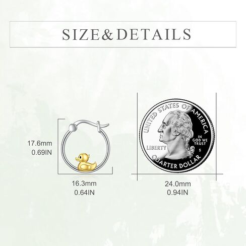 CRMAD Highland Cow/Hummingbird/Ladybug/Duck/Capybara/Rabbit/Seal/Crocodiles/Penduin Earrings for Women Sterling Silver Animal Jewelry in Saudi Arabia