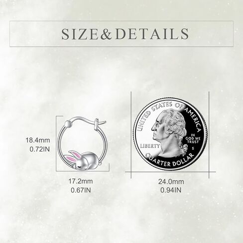 CRMAD Highland Cow/Hummingbird/Ladybug/Duck/Capybara/Rabbit/Seal/Crocodiles/Penduin Earrings for Women Sterling Silver Animal Jewelry in Saudi Arabia
