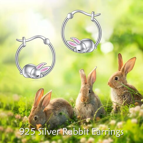 CRMAD Highland Cow/Hummingbird/Ladybug/Duck/Capybara/Rabbit/Seal/Crocodiles/Penduin Earrings for Women Sterling Silver Animal Jewelry in Saudi Arabia