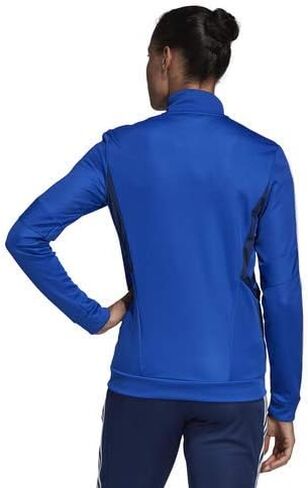 سترة تدريب للسيدات من adidas Tiro 19، باللون الأزرق الغامق/الأزرق الداكن/الأبيض، مقاس صغير in Saudi Arabia