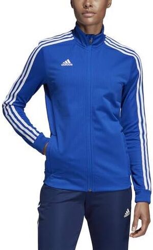 سترة تدريب للسيدات من adidas Tiro 19، باللون الأزرق الغامق/الأزرق الداكن/الأبيض، مقاس صغير in Saudi Arabia