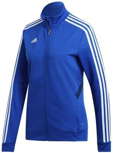 سترة تدريب للسيدات من adidas Tiro 19، باللون الأزرق الغامق/الأزرق الداكن/الأبيض، مقاس صغير in Saudi Arabia