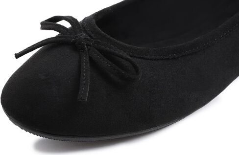 FEVERSOLE Women's Ultra Soft Colorful Memory Foam Cushioned Faux Suede Home Ballet Flats in Saudi Arabia