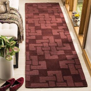 MARTHA STEWART x SAFAVIEH 2'3" x 8' Ceiling Wax MSR4950D Handmade Knot Wool Runner Rug