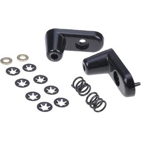 IEQFUE 2PCS Aluminum Sun Visor Repair Kit 924-532 Compatible with 2003-2006 Jeep Wrangler Bracket 5JM151X9AB JM141X9AB 5HD811X9AC 5HD801X9AC