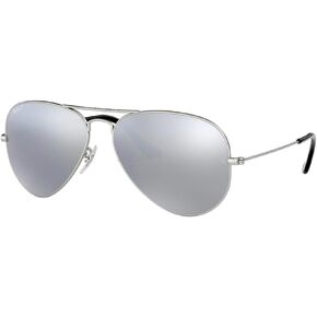 Ray-Ban RB3025 Metal POLARIZED Aviator Sunglasses For Men For Women + BUNDLE with Designer iWear Eyewear Care Kit