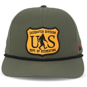 Paramount Outdoors Bigfoot Department of Recreation Hat Sashquatch Outdoor Forestry Agent Cap with Comfort Snapback