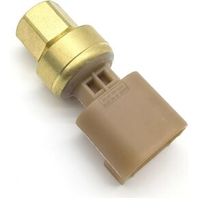 1 PC Automotive Fuel Pressure Sensor, Durable Monitoring Fuel Pressure Regulator, Auto Replacement Part #13500745, Compatible with Cadillac Buick (Gold)