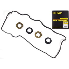 VS50304R-1 1987-2000 Engine Valve Cover Gasket & Spark Plug Tube Seals Compatible With 1987-2000 Toyota Camry, 1987-1999 Celica,1991-1995 MR2, 2.0L 2.2L L4 3SFE 5SFE VC2005