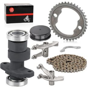 Camshaft & Rocker Arm & Cam Timing Chain Gear Kit for Honda TRX300EX TRX300X 1993-2009 FourTrax 250 TRX250X 1987-2002