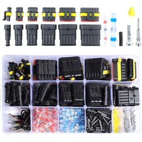 Waterproof Automotive Electrical Connector Terminals Wire Plug Kit 1/2/3/4/5/6 Pin Car Connectors Male Female Butt Quick Connect Way Disconnect