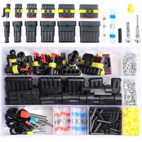 Waterproof Automotive Electrical Connector Terminals Wire Plug Kit 1/2/3/4/5/6 Pin Car Connectors Male Female Butt Quick Connect Way Disconnect