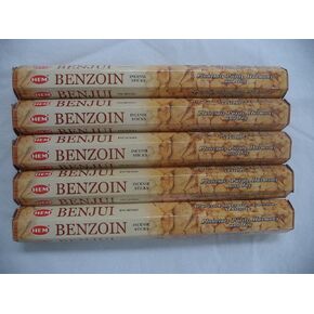 HEM Benzoin 100 Incense Sticks (5 x 20 stick packs)