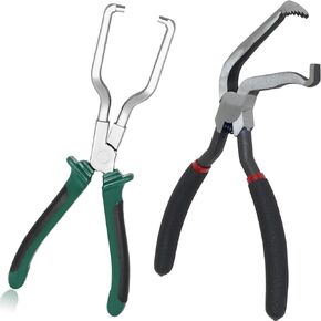 Electrical Disconnect Pliers 2pcs,Fuel Line Disconnect Tool Set,Car Electrical Connector Pliers Automotive Tools (60 Degree)