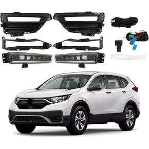 labwork Left Driver & Right Passenger Sides Pair Fog Lights Assembly Replacement for Honda CRV 2020-2022 with Wiring Harness