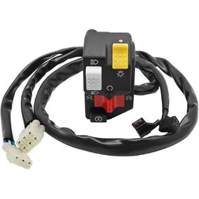 Compatible with Honda TRX400EX Sportrax TRX450ER Start Stop Switch Button Left Handlebar Headlight Light Kill Control Switch,OEM# 35200-HN1-A41