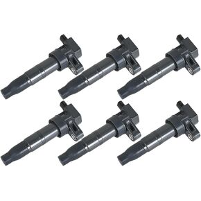WFLNHB 6Pcs Ignition Coil Pack Replacement for Hyundai Sonata 2006-2010 Santa Fe 2007-2018 Kia Sedona 2006-2017 Sorento 2007-2017 V6 3.3L 3.5L 3.8L