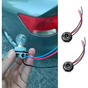 2PCS 1157 LED Bulb Socket Plug, Waterproof Turn Signal Tail Light Brake Light Base Plug Connector, Backup Light Pre-Wired Wiring Socket Harness Universal Car Accessories for Car, Truck, SUV