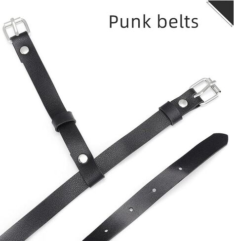 Bodiy Punk Goth سلسلة الجسم حزام تسخير الصدرية للنساء زي حزام الهذيان الملحقات للنساء (أسود) in Kuwait