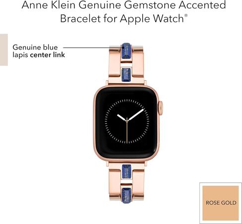 Anne Klein Gemstone Fashion Bracelet for Apple Watch, Secure, Adjustable, Apple Watch Replacement Band, Fits Most Wrists in Saudi Arabia