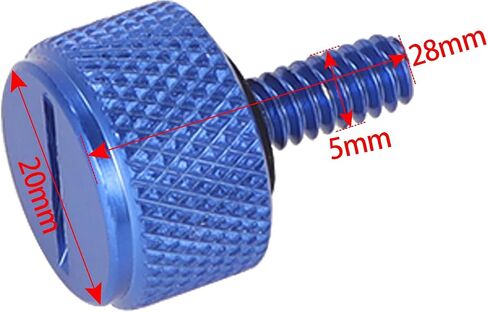 Rear Fender Seat Bolt Tab Screw Compatible for Harley Davidson Touring Sportster Street Glide Softail Dyna 1996-2021 (Blue) in Saudi Arabia