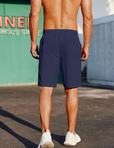 COOFANDY Men's Casual Shorts Elastic Waist Drawstring Lightweight Summer Beach Shorts in Saudi Arabia