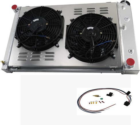 3 Row Cooling Radiator Fan Shroud Set for 1978-1987 Chevy El Camino Monte Carlo Cutlass Grand Prix Camaro G body Radiators 1982 1986 1984 1985 in Saudi Arabia