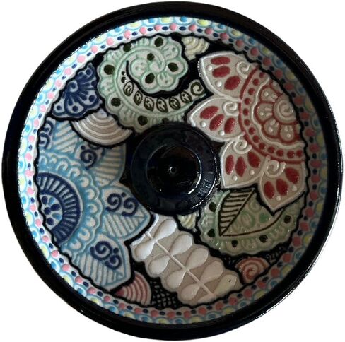Incense Holder Talavera Handmade Mexican Talavera-Style Ceramic Incense Holder, Multicolor Incense Holder Sticks Incense Holder Cone Incense Holder Large Sticks in Saudi Arabia