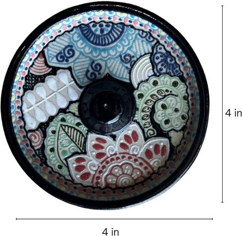 Incense Holder Talavera Handmade Mexican Talavera-Style Ceramic Incense Holder, Multicolor Incense Holder Sticks Incense Holder Cone Incense Holder Large Sticks in Saudi Arabia