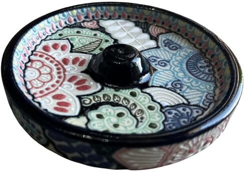 Incense Holder Talavera Handmade Mexican Talavera-Style Ceramic Incense Holder, Multicolor Incense Holder Sticks Incense Holder Cone Incense Holder Large Sticks in Saudi Arabia