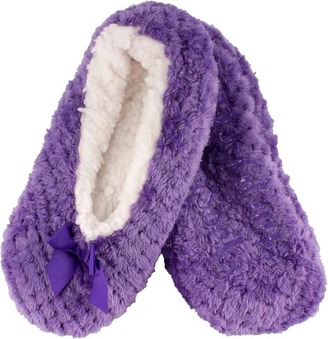 BambooMN Adult Super Soft Warm Cozy Fuzzy Soft Touch Sleeper Slippers Non-Slip Lined Socks in Kuwait