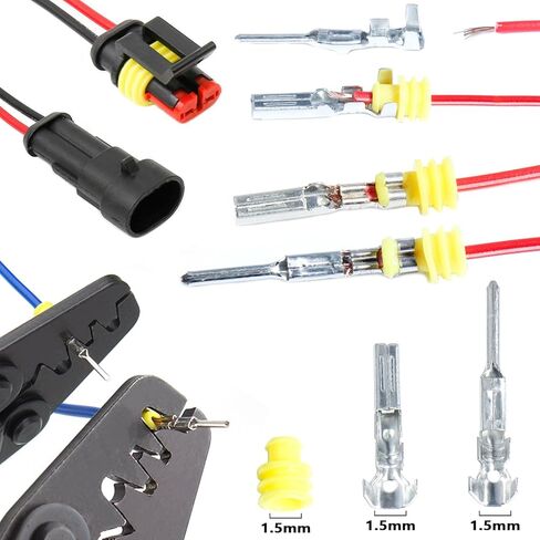 Waterproof Automotive Electrical Connector Terminals Wire Plug Kit 1/2/3/4/5/6 Pin Car Connectors Male Female Butt Quick Connect Way Disconnect in Saudi Arabia