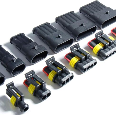 Waterproof Automotive Electrical Connector Terminals Wire Plug Kit 1/2/3/4/5/6 Pin Car Connectors Male Female Butt Quick Connect Way Disconnect in Saudi Arabia