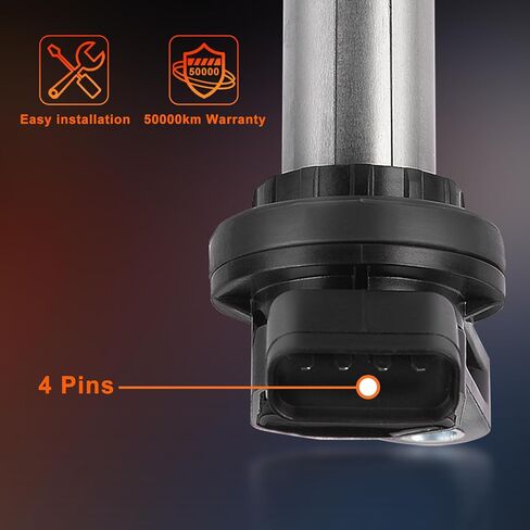 UF596 مجموعة من 4 ملفات إشعال متوافقة مع Toyota Corolla 2009 2010 2011 2012 2013 2014 2015 2016 2017 مجموعة ملفات Prius لـ Scion XD IM، لكزس CT200h 1.8L L4 يستبدل OE 90919-02252 in Kuwait