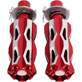 Motorcycle Foot Pegs Pedal Aluminum Alloy Iron CNC Motorcycle Rear Foot Pegs Pedal Aluminum Alloy Rearset Footrests for Motorcycle General And Motorcycles(red)