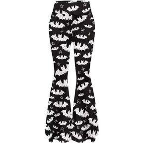 Pinupub Women's Print Flare Yoga Pants Cute Graphic High Waist Casual Bootcut Leggings