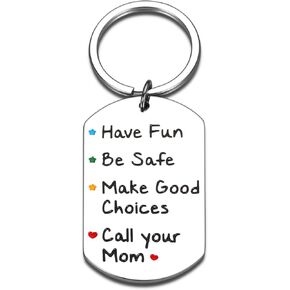 Valentines Day Gifts for Him Her Teen Boys Girls Gift Ideas Teenage Boys Girls Gifts Men Easter Basket Stuffers Keychain Son 14 16 18 Year Old Birthday Confirmation Stocking Stuffer, Silver