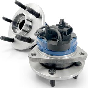 Pair 513214 Front Wheel Bearing Hub Assembly Compatible with Chevy Cobalt HHR 2008-2010 Malibu 2004-2012, for Pontiac G6 2005-2010, for Saturn Aura 2007-2009 Hub Bearing, 5 Lug W/Abs