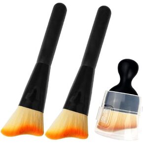 Car Interior Dust Brush 3Pcs Auto Detailing Brush Soft Bristles Cleaning Brushes Dusting Tool for Air Vent Dashboard Leather Computer