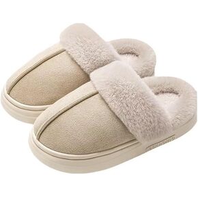Slippers for Women Suede Womens Slippers, House Slippers for Woman Non-slip House Shoes, Slippers for Women Indoor and Outdoor Fuzzy Slippers Women with Memory Foam
