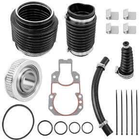 Transom Seal Bearing Bellows Repair Kit - Compatible with MerCruiser Alpha One Gen 2 (1991 and Up) Stern- Includes Gimbal Bearing & Exhaust Bellow- Part Number 30-803099T1