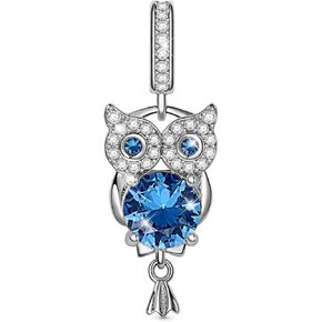 GNOCE Owl Embrace Pendant Charm Sterling Silver Dangle Charms Bead Fit Bracelet/Necklace Jewelry Gift For Women Wife Mens