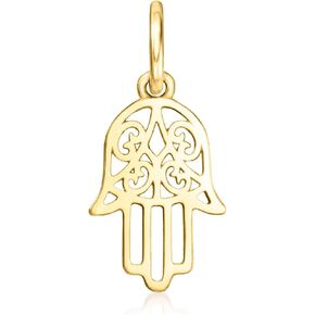 RS Pure by Ross-Simons Italian 14kt Yellow Gold Hamsa Charm