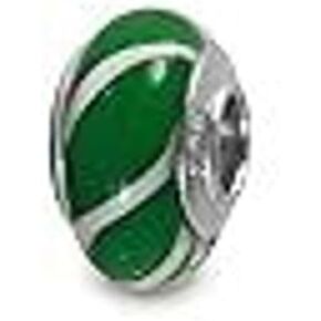 Galaxy Gold GG Genuine Murano Glass Charm Fit Pandora Charm Bracelets,925 Sterling Silver Colored Swirl Rainbow Swirl Green and White Nature Hearts Theme Charm Dinosaur Original Glass Bead for Bracelet and Necklace