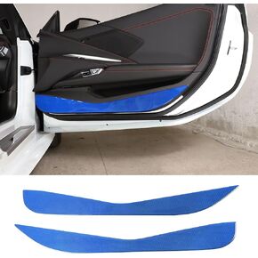 Car Door Anti-Kick Pad Car Door Protective Pad for Chevrolet Corvette C8 Stingray Z06 2020-2024 Accessorie, Carbon Fiber Anti-Collision Sticker (Black)