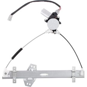 BOXI Front Left Driver Side Power Window Regulator with Motor Fits for Honda Civic 2001 2002-2005 (2 Door Coupe only, with 4 pin Plug) 72250-S5P-A02