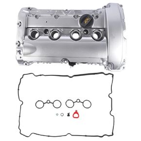 GELUOXI Aluminum Engine Valve Cover Kit with Installed Gasket and Cap Replacement for 2007-2012 Mini Cooper R55 R56 R57 R58 R59 N14 Engine 11127646555 11127585907