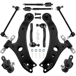 10pcs Front Lower Suspension Kit Control Arm For 2002-2003 Toyota Camry Lexus ES330, Suspension OEM Factory Replacement Part
