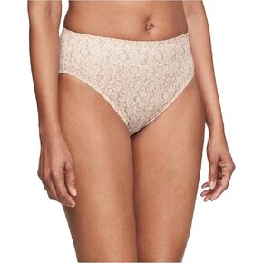 Warner's Women's No Pinching, No Problems Tailored Hi-Cut 5138J, Butterscotch Vine Floral