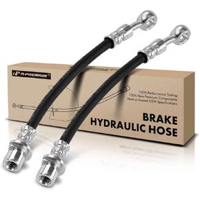 A-Premium Rear Driver and Passenger Outer Brake Hydraulic Hose Compatible with Honda and Acura Models - Accord 1994-1997, CL 1997-1999, TL 1995-1998, Vigor 1993-1994 - Replace# 01466SW3J00(Pack of 2)